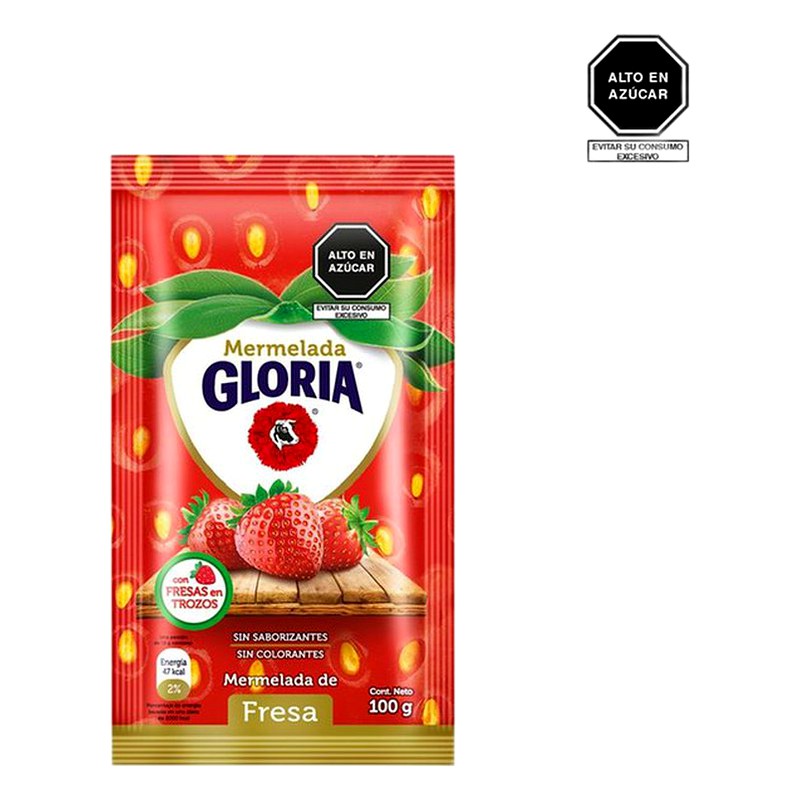 MERMELADA DE FRESA GLORIA 100G 