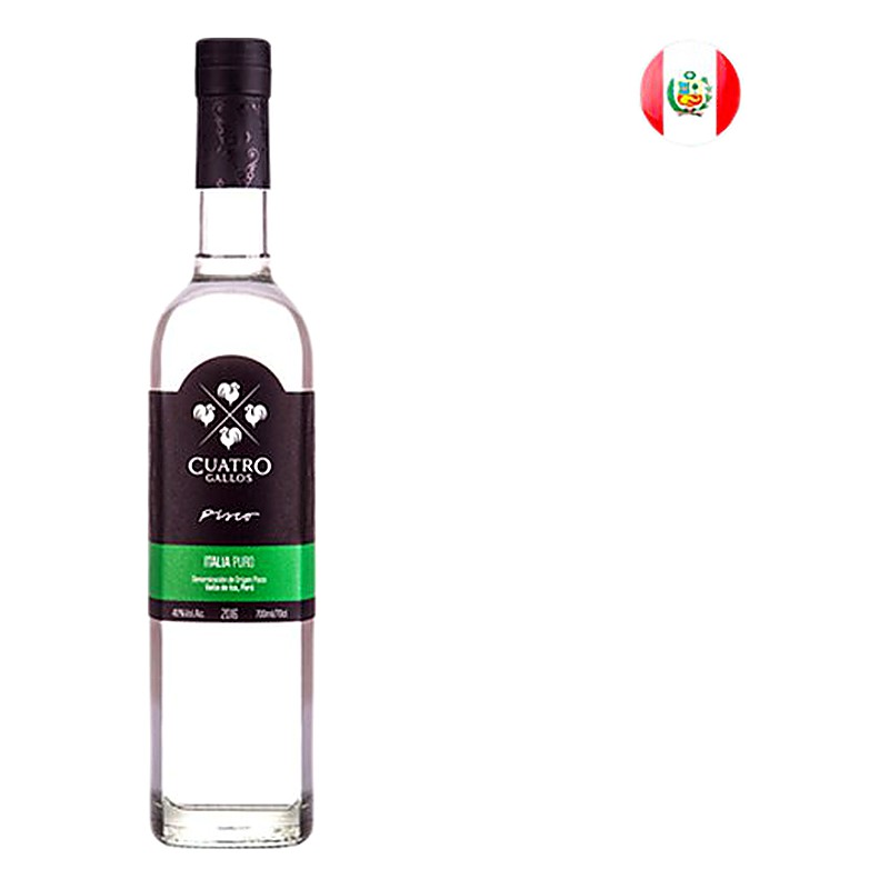 PISCO ITALIA CUATRO GALLOS 700ML