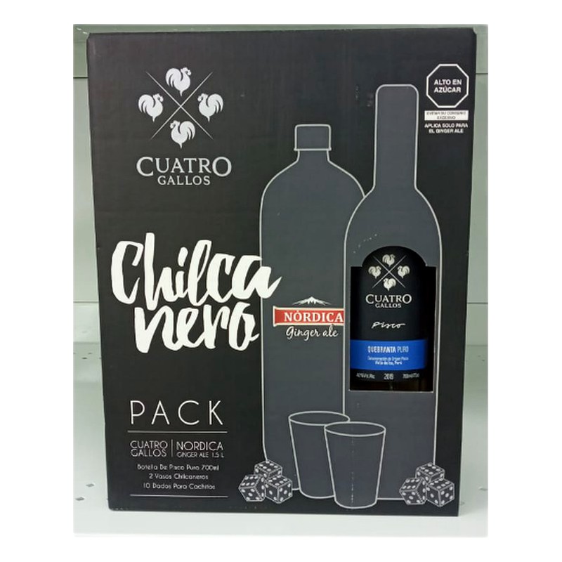 PACK CHILCA NERO CUATRO GALLOS 700ML