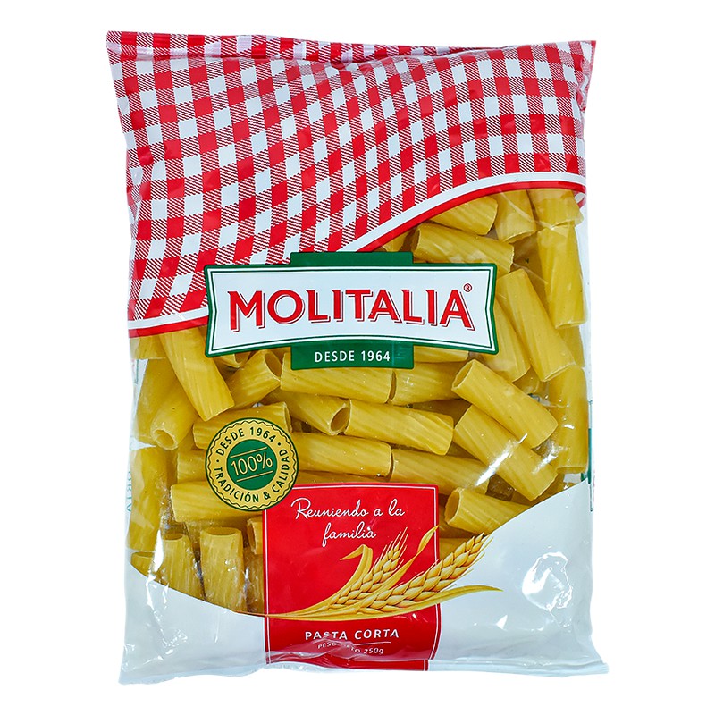 FIDEOS MOLITALIA RIGATONI 250G 