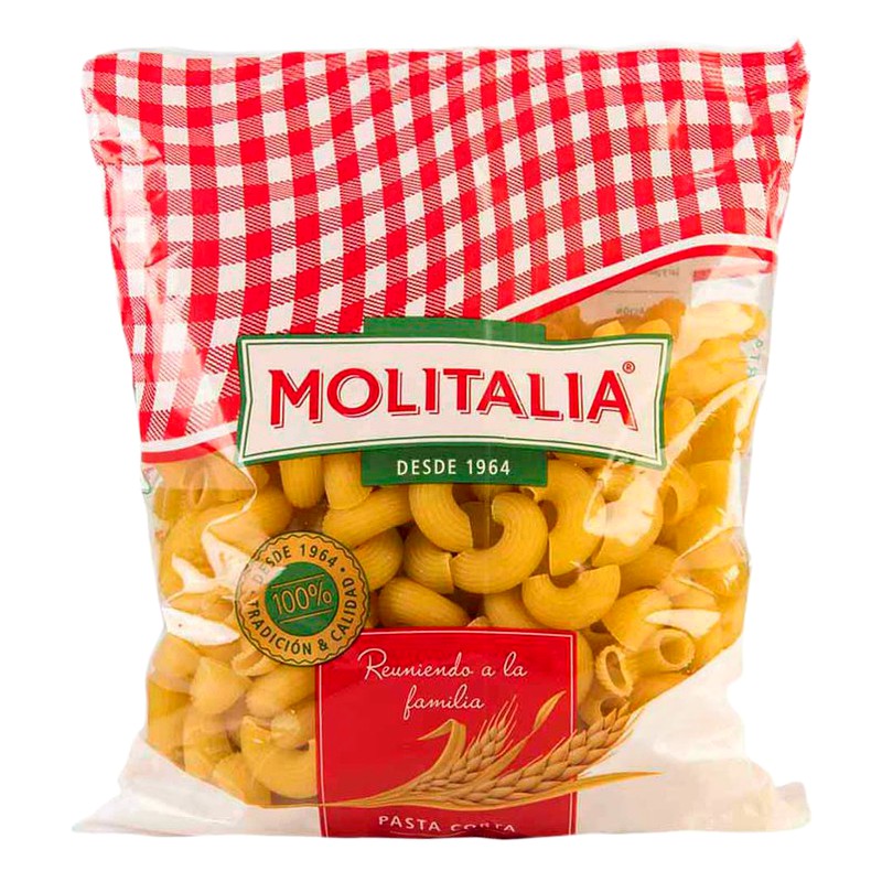 FIDEOS MOLITALIA CODO MEDIANO 250G 