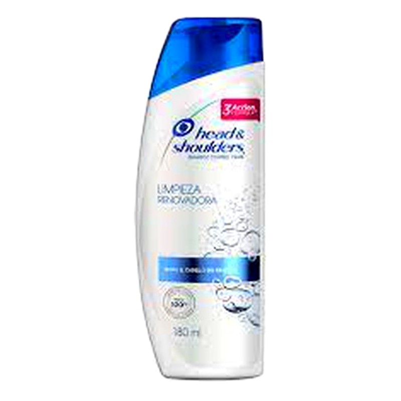 SHAMPOO HEAD SHOULDERS LIMPIEZA RENOVADORA 180ml 