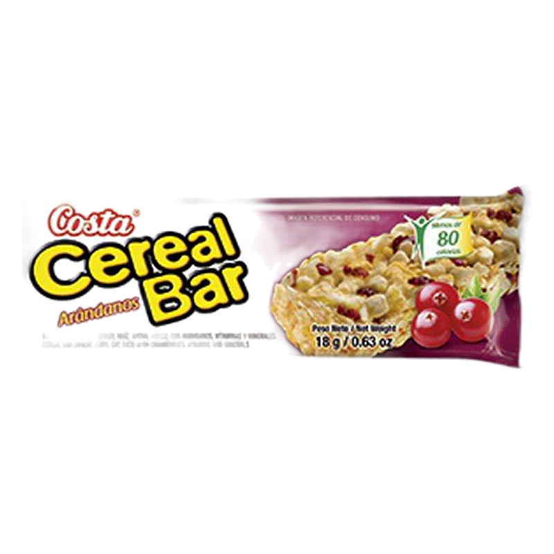 CEREAL BAR ARANDANOS 18G