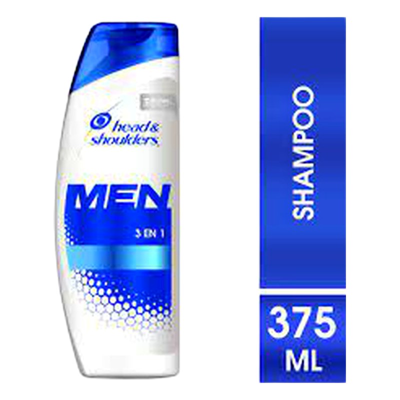 SHAMPOO HEAD SHOULDERS MEN 3 EN 1 375ML 