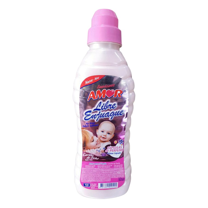 LIBRE ENJUAGUE CARIÑO DE BEBE SUAVIZANTE AMOR 1L 