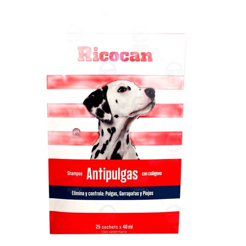 SHAMPO PARA PERRO ANTIPULGAS RICOCAN 40ML