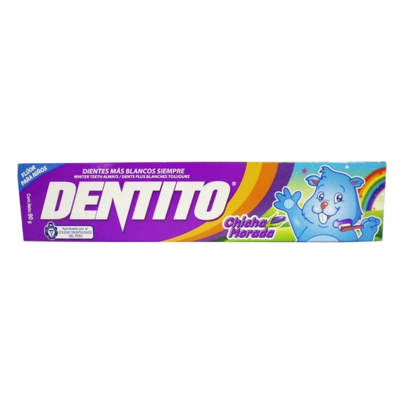 DENTITO KIDS CON FLUOR CHICHA MORADA  63.96ML 