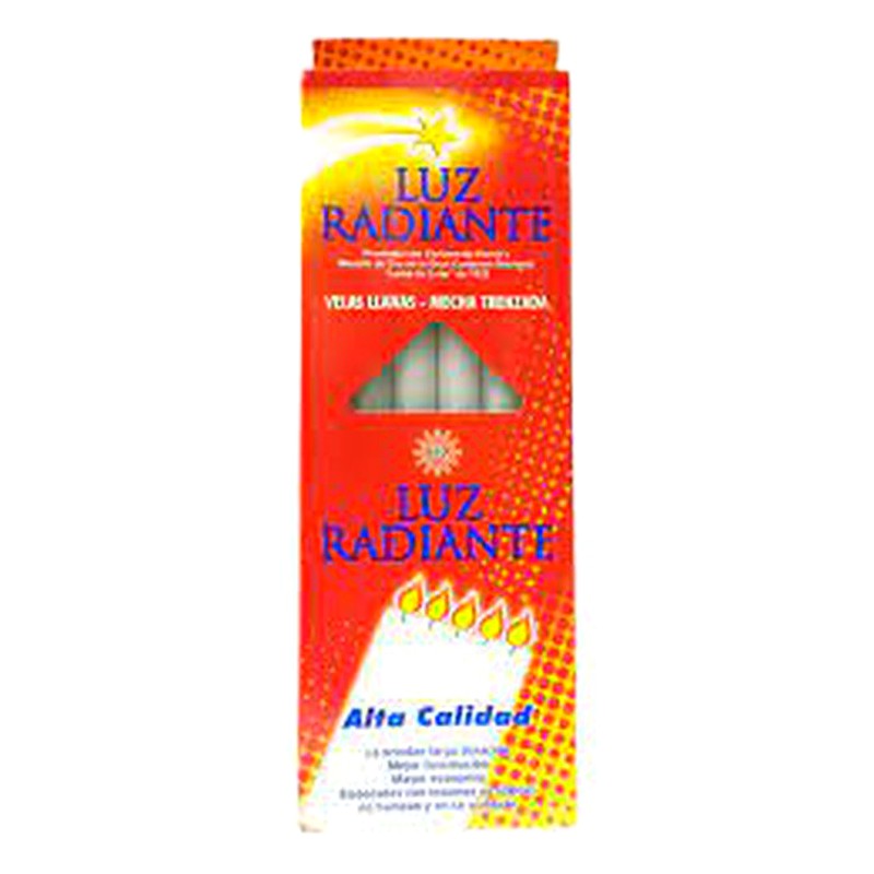 VELA LUZ RADIANTE X PAQUETE 
