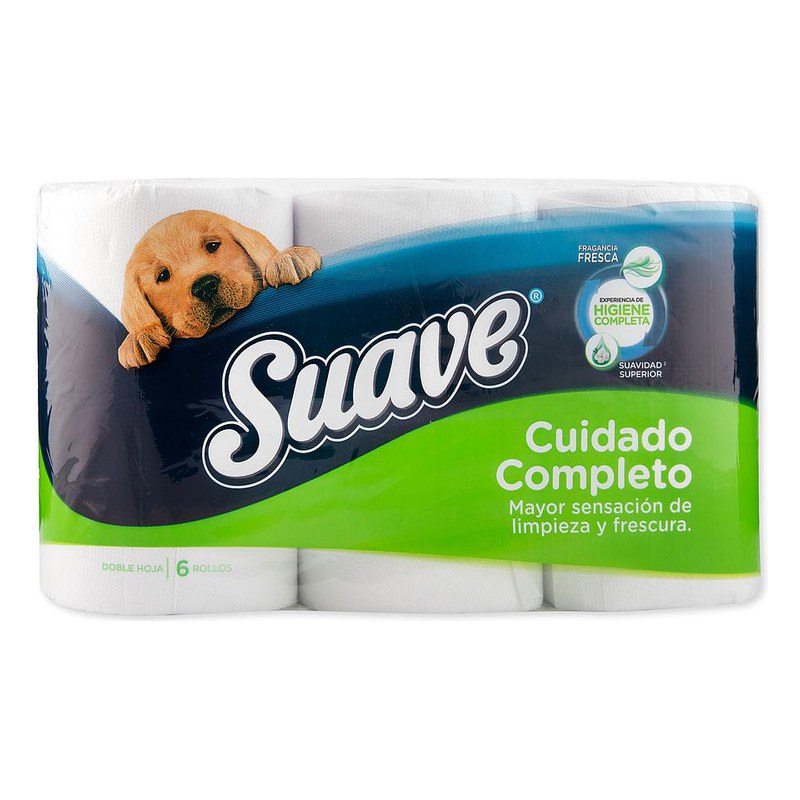 SUAVE CUIDADO COMPLETO 6 ROLLOS 