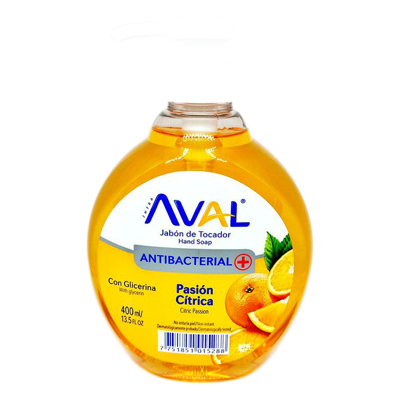 JABON DE TOCADOR AVAL PASION CITRICA 400ML 