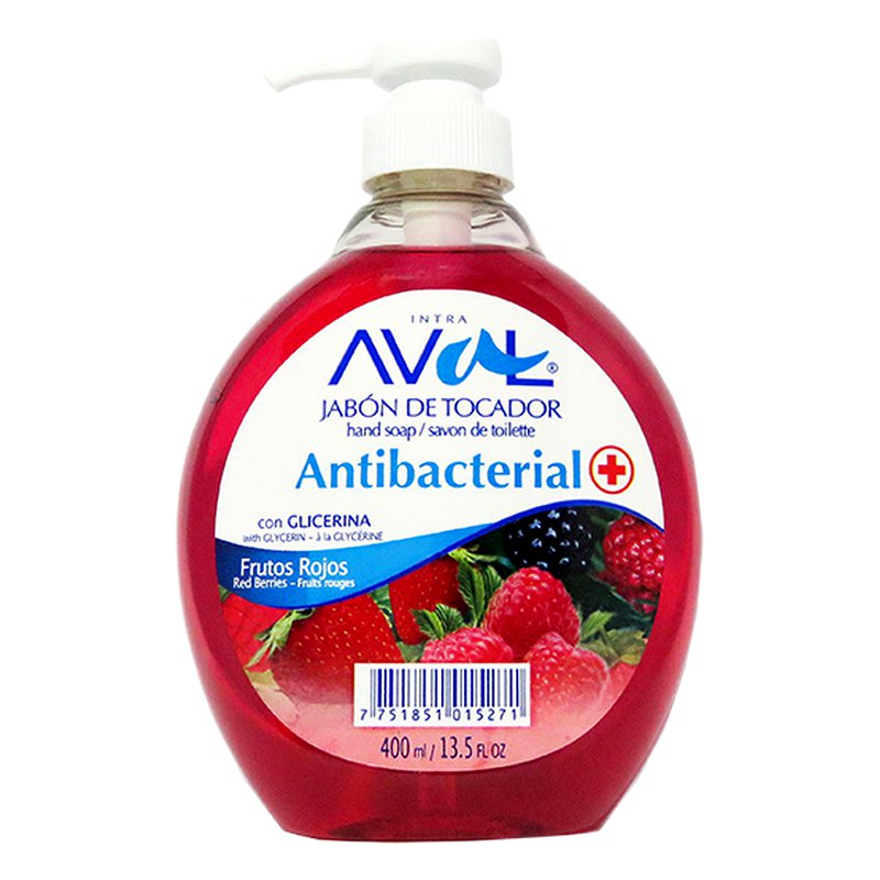 JABON DE TOCADOR AVAL FRUTOS ROJOS 400ML 