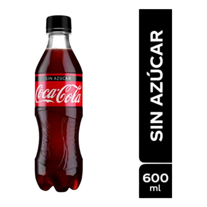 GASEOSA COCA COLA SIN AZUCAR 600ML