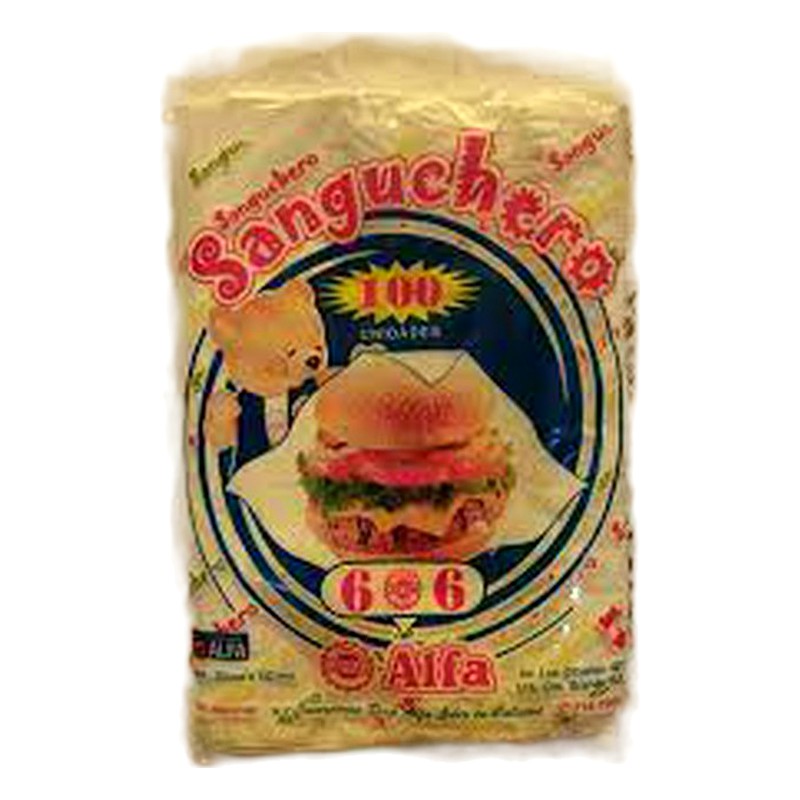 BOLSA SANGUCHERO 6X6 ALFA 100 UND 