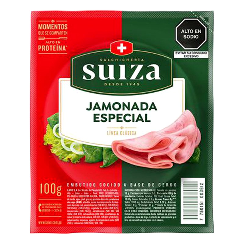 JAMONADA ESPECIAL SUIZA 100G