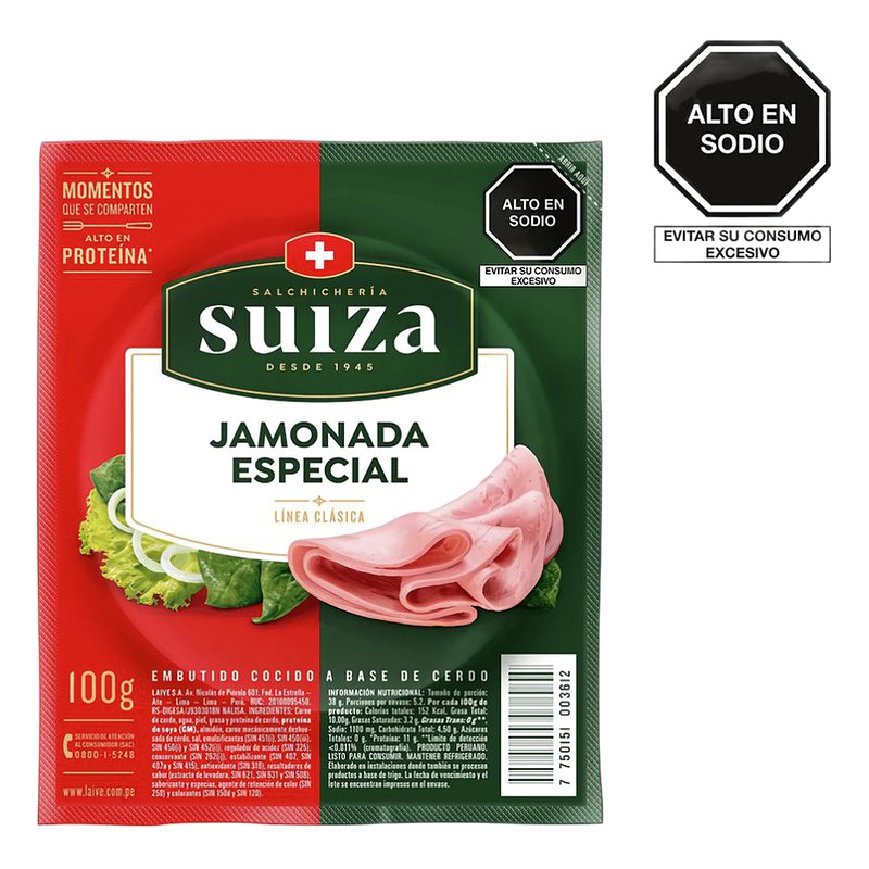 JAMONADA CON POLLO SUIZA 100G