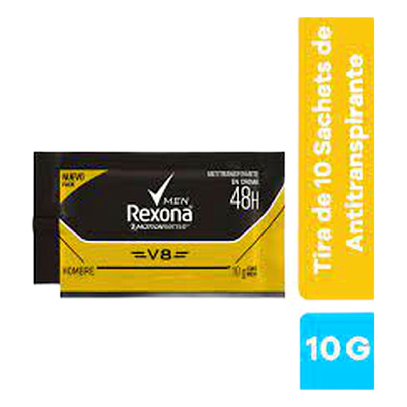 DESODORANTE REXONA MEN V8 SACHET 10G 