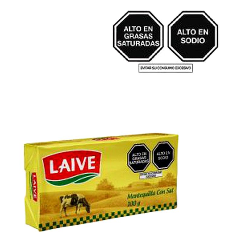 MANTEQUILLA CON SAL EN BARRA LAIVE 100G